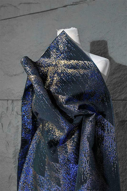 Galaxy Jacquard Fabric: 3D Gold Thread, 59" Wide, Costume & Decor