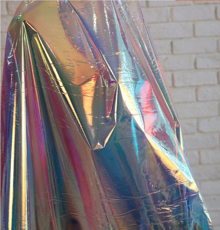 Tissu TPU holographique : Tissu Symphony Laser imperméable, largeur 55 pouces