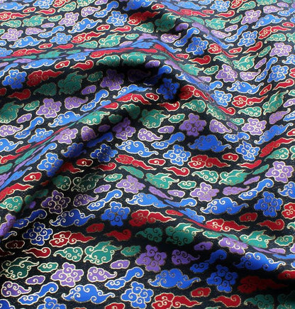 Cloud Brocade Fabric: Rayon Blend Jacquard, Costume Dress Material