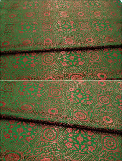 Plum Blossom Brocade Fabric: Chinese Silk Damask, Upholstery & Costume Sewing