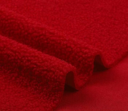 Tissu polaire corail duveteux : maille polyester, 160 cm de large – au mètre