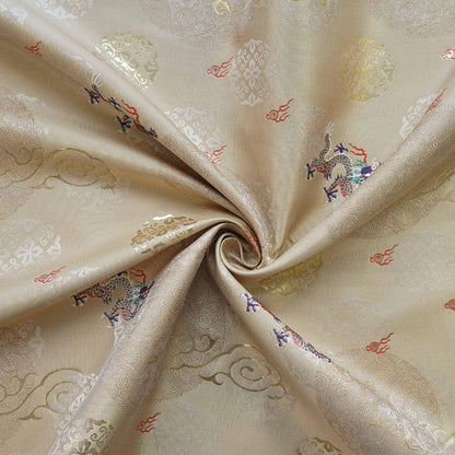 Dragon Silk Brocade Fabric: Emperor Robe Cheongsam Sewing Material