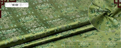 Floral Jacquard Brocade Fabric: Chinese Lantern Dressmaking Material