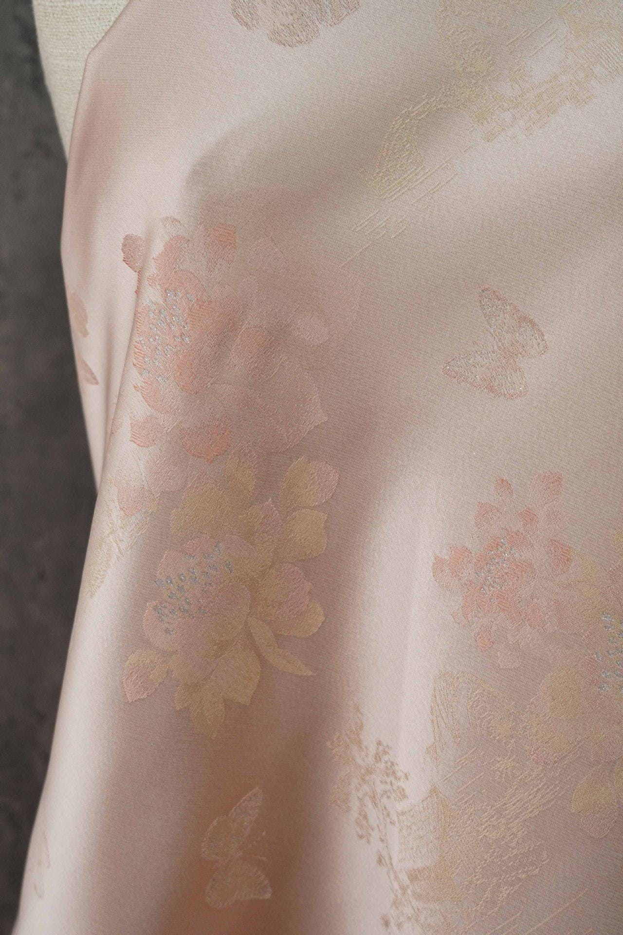 Tissu brocart à motifs floraux papillons ��� Jacquard chinois, ameublement &