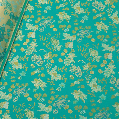 Goldfish Brocade Fabric: 59"W Rayon Blend for Cheongsam, Decor & Sewing