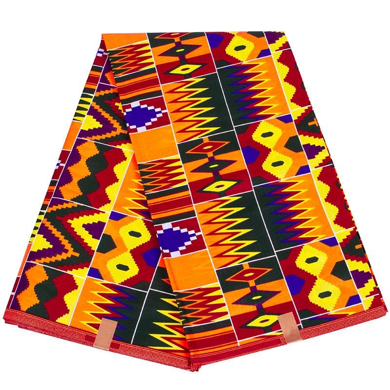 African Ankara Wax Print Fabric: Vibrant Colors, 6 Yards