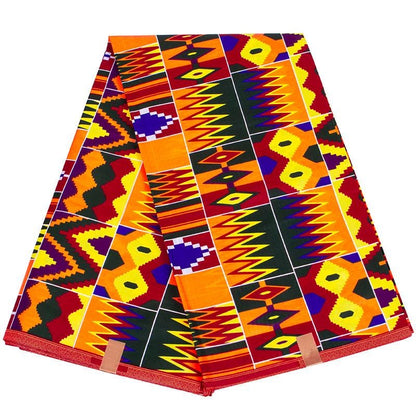 African Ankara Wax Print Fabric: Vibrant Colors, 6 Yards