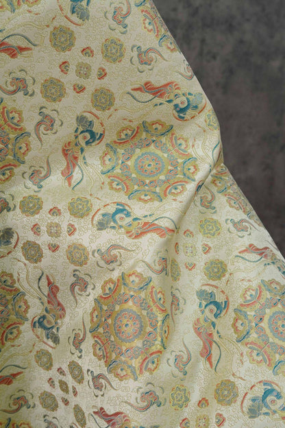 Song Brocade Fabric: Baoxiang Gold Thread Jacquard - Emperor Robe Style
