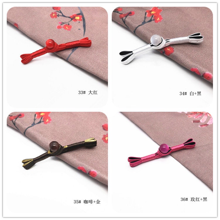 Handmade Satin Cheongsam Buttons: Retro Ethnic Style Closure Knots