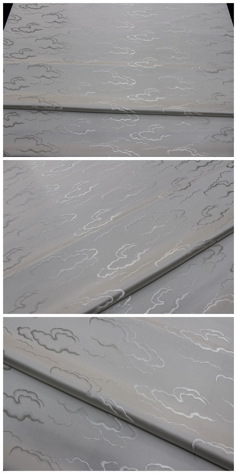 Cloud Brocade Jacquard Fabric: Colorful Costume Dress Material - By The Meter