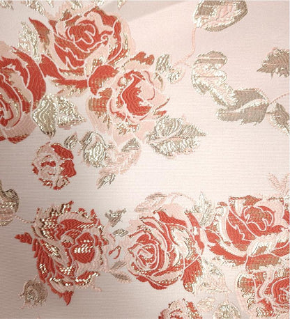 Floral Brocade Fabric: Gold Thread Cheongsam Qipao Material (59"W)