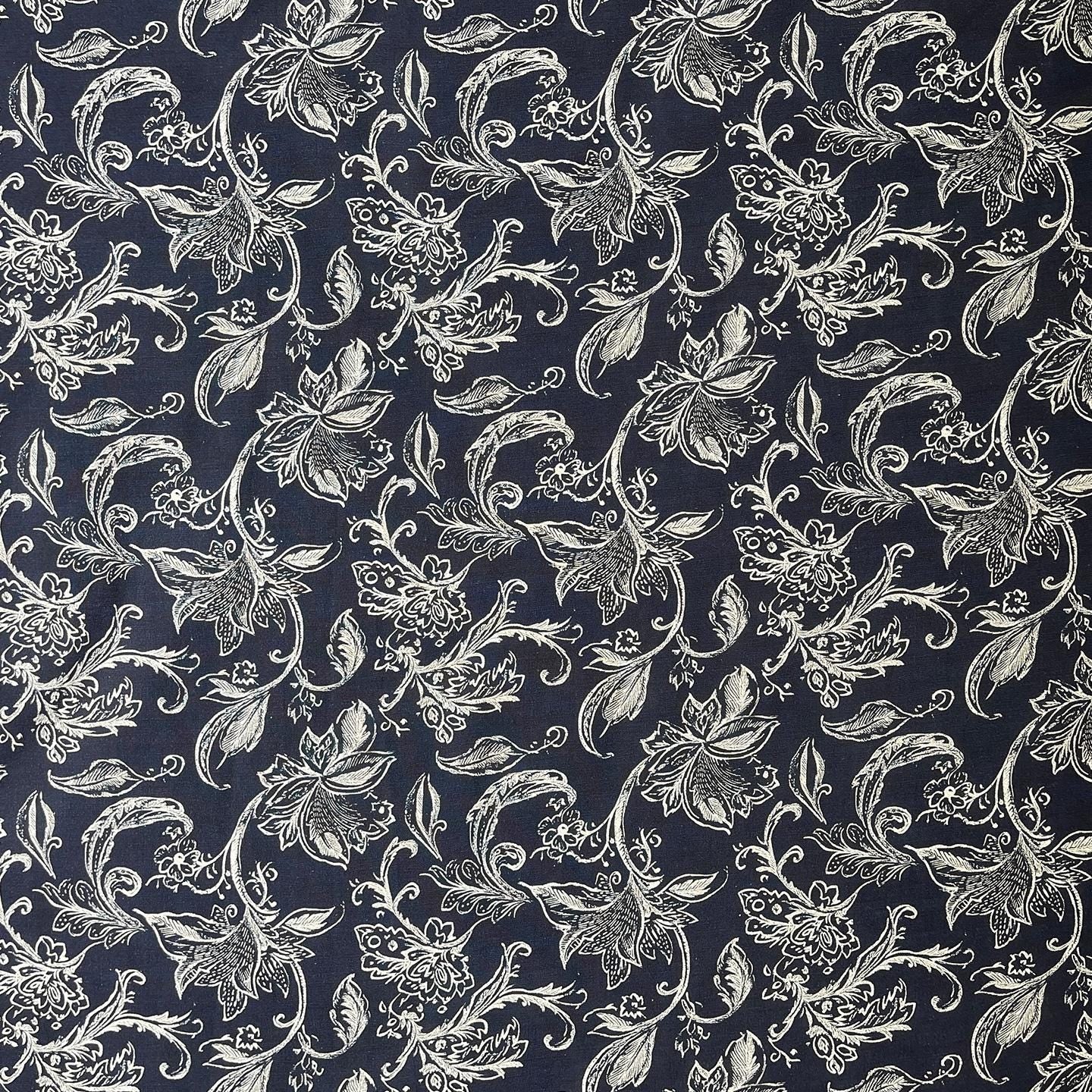Hand Printed Cotton Sewing Fabric: Indian Dressmaking Material