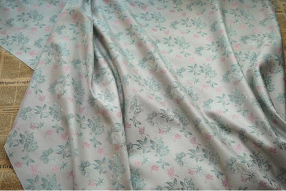 Floral Jacquard Fabric With Gold Thread: 60" Wide, Upholstery & Drapery