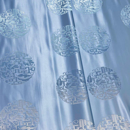 Silk Brocade Fabric: Mongolian Tibetan Style, 58" Wide - Costume, Decor