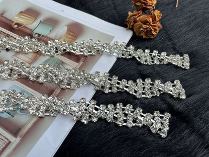 Bridal Rhinestone Applique: Crystal Wedding Belt Decorations
