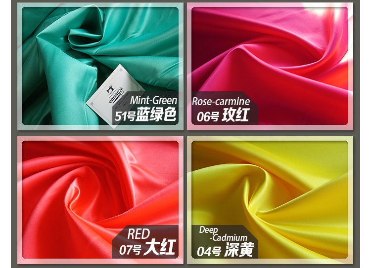 Shiny Bridal Satin Fabric: Heavy Wedding Gown Material, 59" Wide