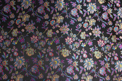 Tissu brocart jacquard à motif floral : tissu d’ameublement gaufré, 150 cm de large