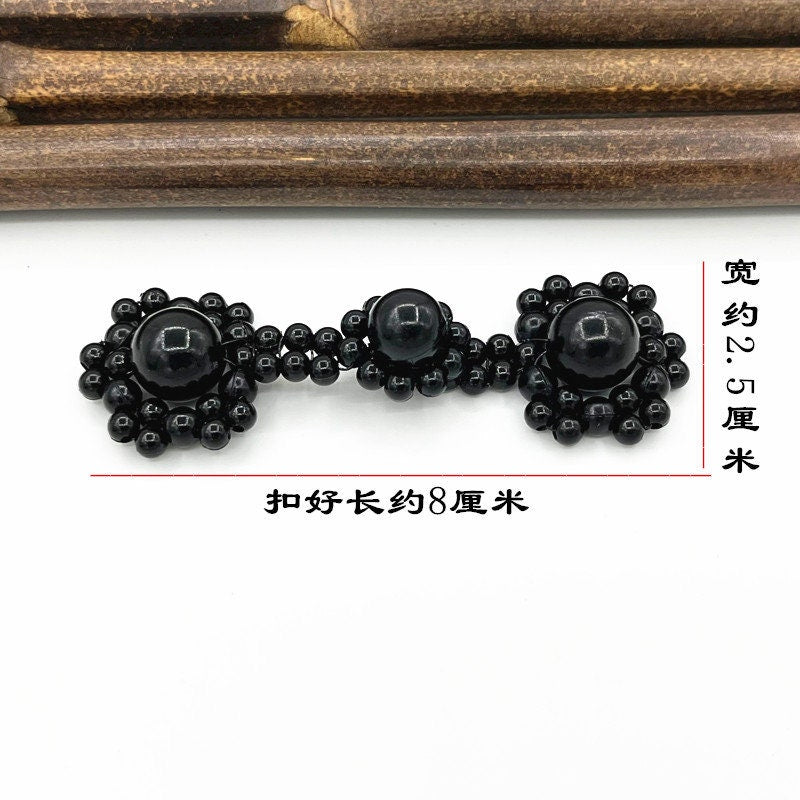 Boutons grenouille en imitation perle : Fermetures nœud chinois Cheongsam