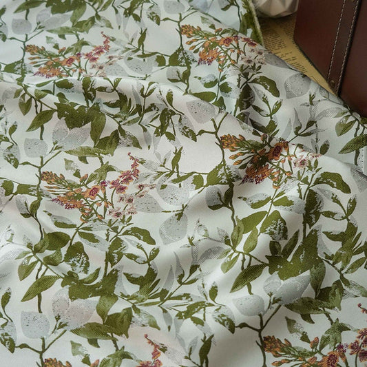 Reversible Jacquard Fabric: Japanese Floral Embossed Weave (59"W)