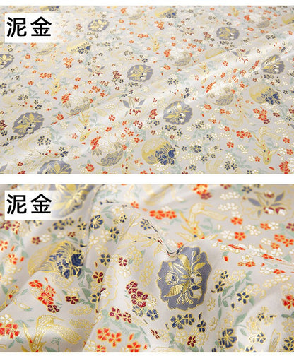 Tissu brocart de soie Koi : 150 cm de large, style chinois, en rayonne, idéal pour la couture.