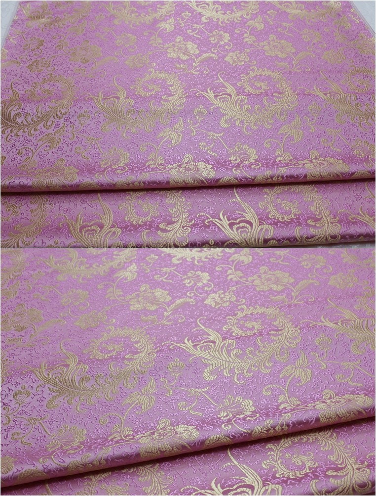 Chinese Silk brocade woven damask fabric cheongsam cushion Phoenix tail pattern