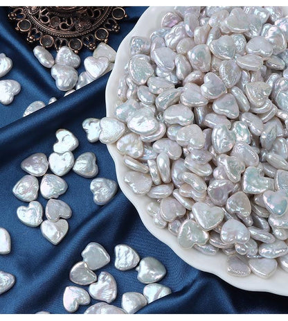 Baroque Heart Freshwater Pearl Beads: Iridescent DIY Jewelry Making
