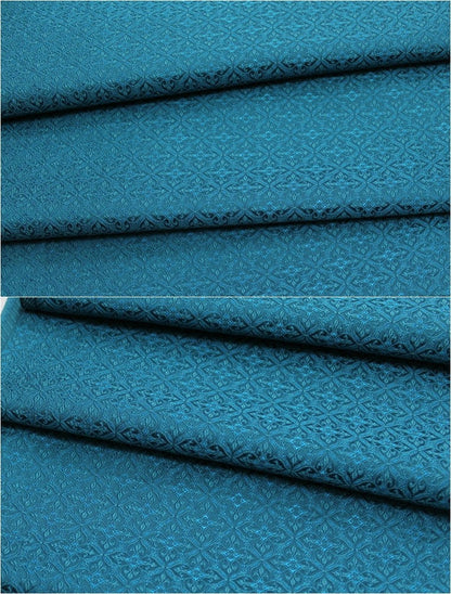 Floral Brocade Fabric: Chinese Style Silk Rayon Blend (29.5" Wide)