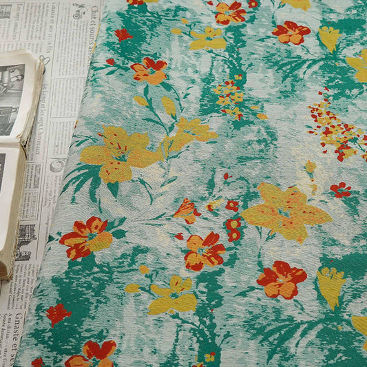 Cottagecore Floral Fabric ��� Yarn-Dyed Woven Texti" Wide