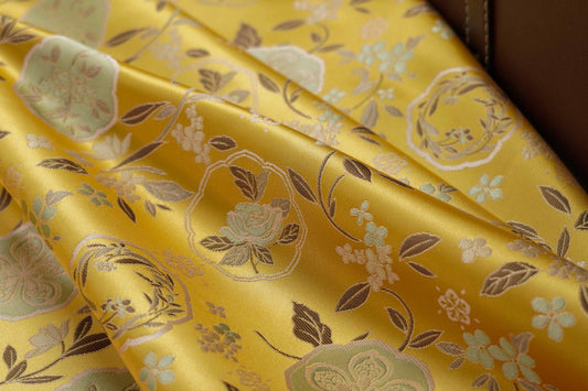 Floral Brocade Fabric: 63"W Rayon Damask for Sewing & Upholstery