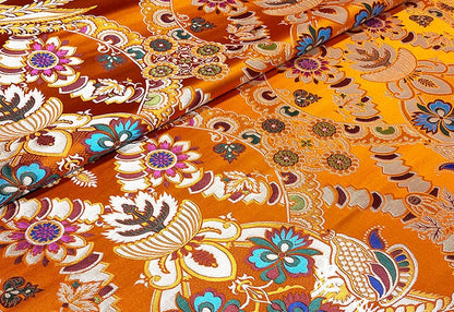 Brocade Fabric: Chinese Mongolian Style, Upholstery Sewing Material
