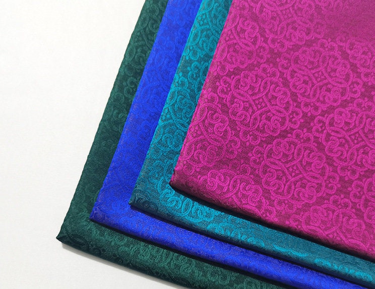 Silk Rayon Brocade Fabric: 29" Wide, Sewing & Upholstery