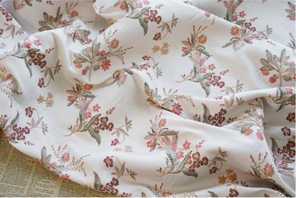 Jacquard Flower Upholstery Fabric: Gold Embossed 3D Classical Design
