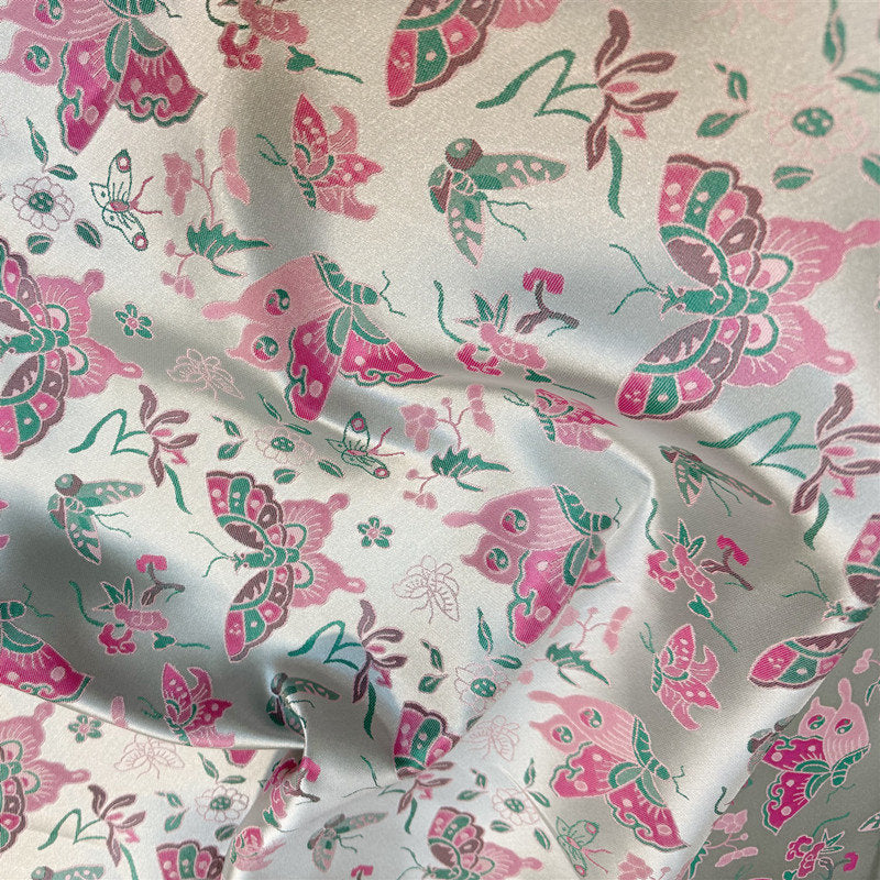 Butterfly Jacquard Brocade Fabric: 59"W Rayon Blend, Sewing & Upholstery