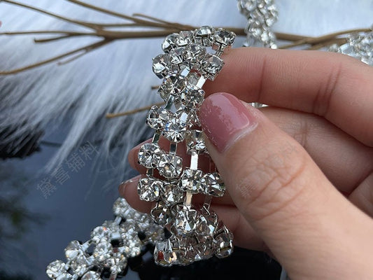 Bridal Rhinestone Applique: Crystal Wedding Belt Decorations