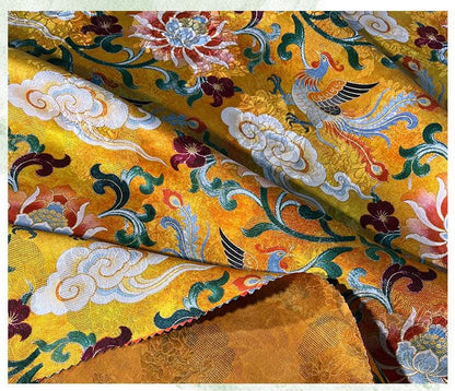 Tissu jacquard floral Phoenix ��� Rayonne Si" Large