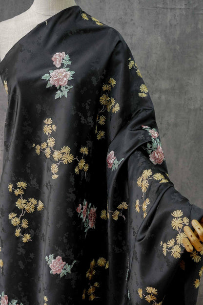 Floral Embroidery Brocade Fabric: 59" Emperor Tibetan Style