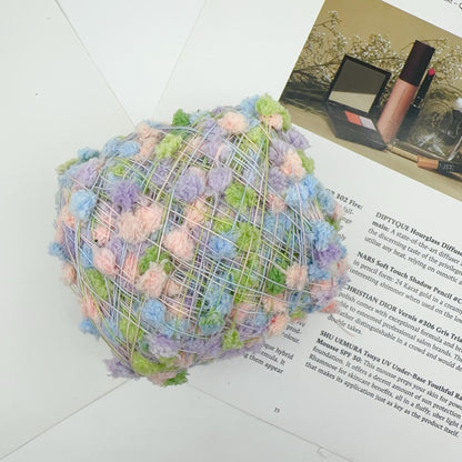 Handcrafted Candy-Colored Ping Pong Yarn: DIY Mixed Thread Wool Balls