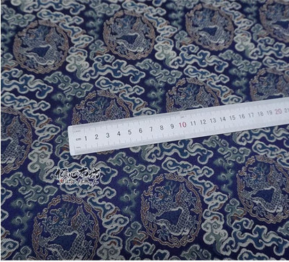 Silk Brocade Fabric: Chinese Song Dynasty Style, 29.5" Wide