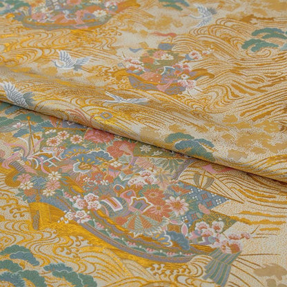 Nishijin Weave Fabric: Japanese Kimono Style Silk Rayon Blend
