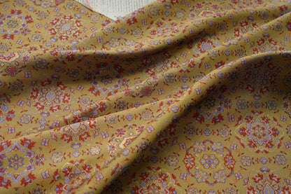 Tissu jacquard à fils d'or : tissu Dunhuang tissé et gaufré, 150 cm de large