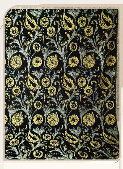 Sunflower Velvet Chenille Fabric ��� Thick Upholstery & Craft Materi" Wide