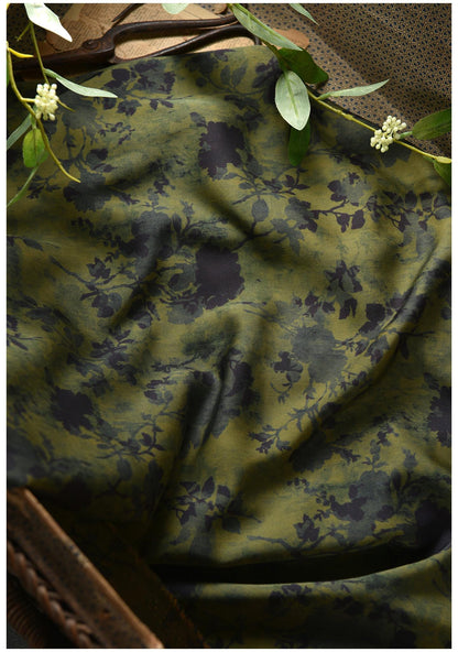 Imperial Green Cotton Sateen Fabric: 55" Wide, Drapery & Upholstery