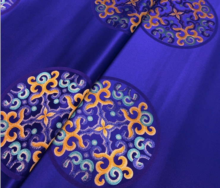Damask Satin Fabric: Chinese Style Upholstery & Sewing Material