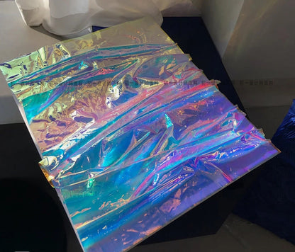 Tissu TPU holographique : Tissu Symphony Laser imperméable, largeur 55 pouces