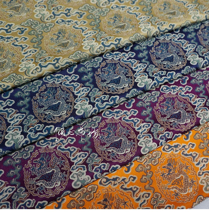 Dragon Cloud Jacquard Brocade Fabric ��� Rayon Blend" Wide