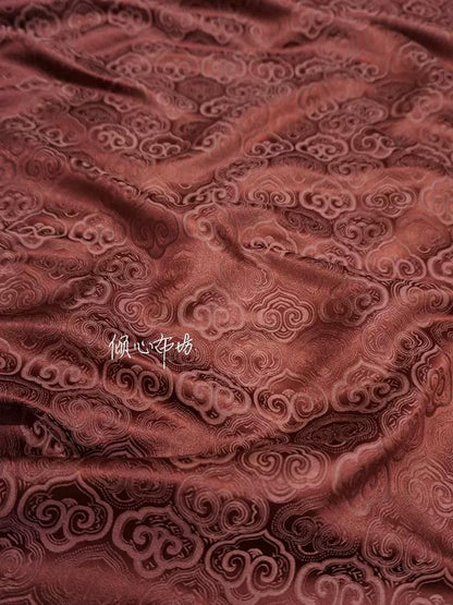 Cloud Brocade Fabric: Silk Rayon Jacquard, Costume Dress Material