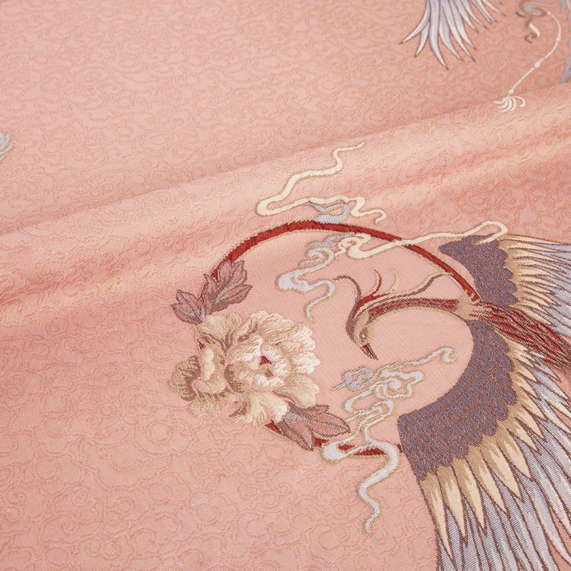 Tissu jacquard Phoenix : ameublement 3D, costumes et décoration - 145 cm de large