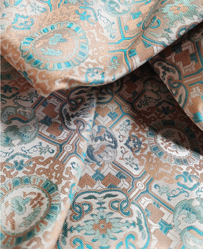 Butterfly Jacquard Fabric: 3D Designer Upholstery, Costume, Decor - 55"W