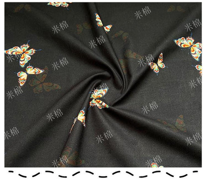 Butterfly Dance Print Fabric: 100% Cotton Quilting & Sewing Material, 55"W