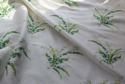 Bell Orchid Jacquard Fabric: Floral Dress/Upholstery Fabric (By The Meter)